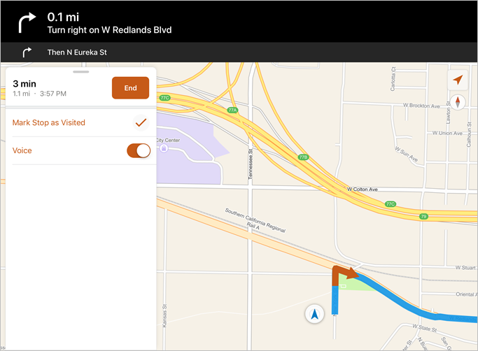 Navigation options