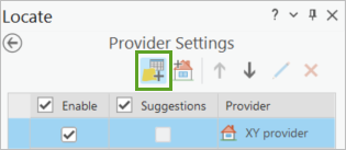 Configure for Locate button Configure for Locate button