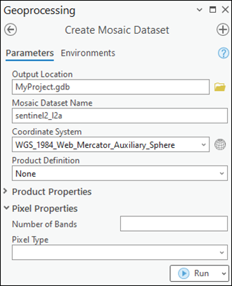Create Mosaic Dataset