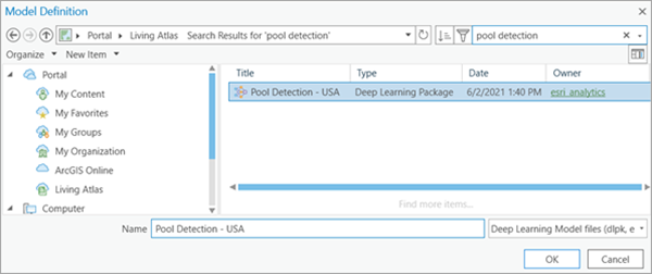 Pool Detection—USA downloaded model