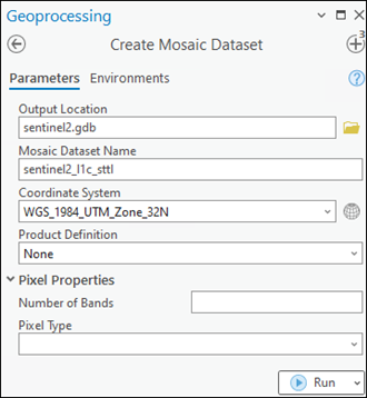 Create Mosaic Dataset