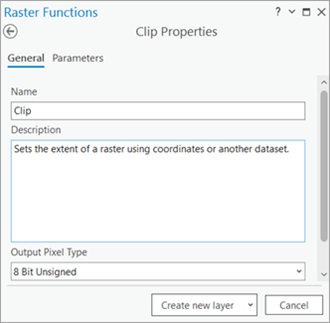 Composite Bands Properties General tab