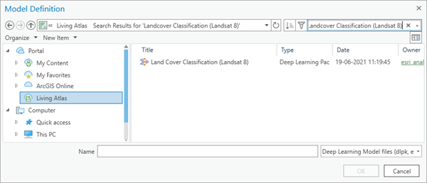 Land Cover Classification (Landsat 8) deep learning package