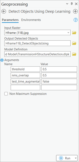 Detect Objects Using Deep Learning tool