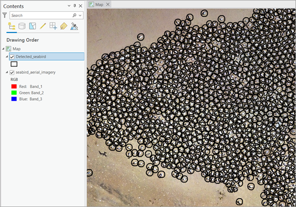 Detections from the tool