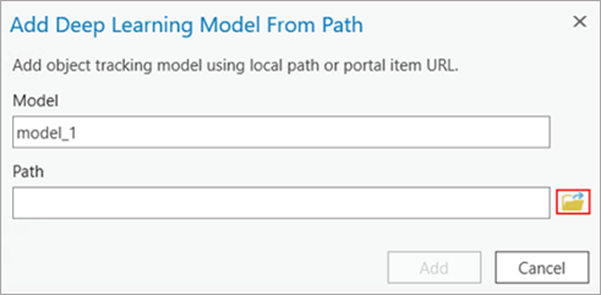 Add Deep Learning Model From Path