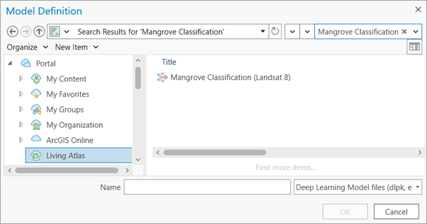 Mangrove Classification (Landsat 8) deep learning package