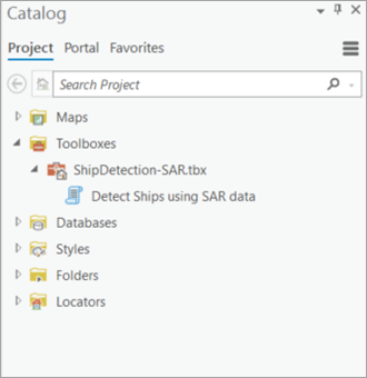 Detect Ships using SAR data tool