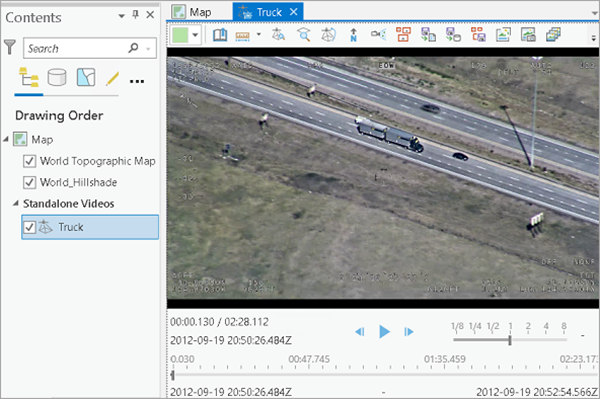 Motion imagery added to ArcGIS Pro
