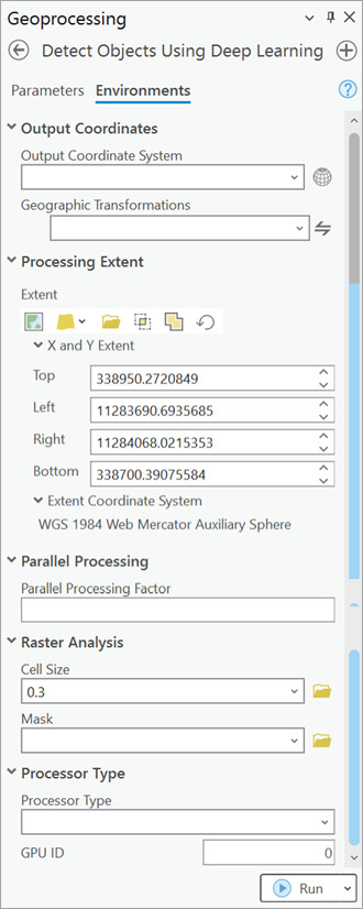 Detect Objects Using Deep Learning tool environments