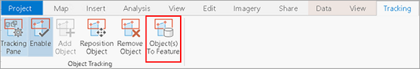Object(s) To Feature option in Object Tracking group