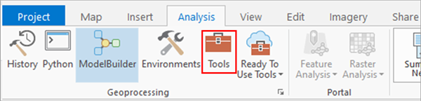 Tools on the Analysis tab