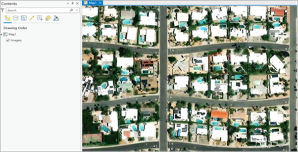 Imagery layer in an ArcGIS Pro project