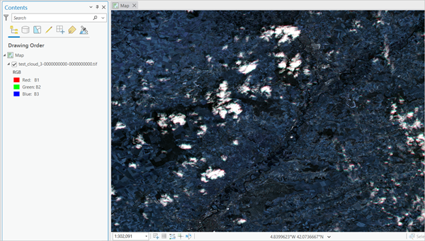 Sentinel-2 imagery added in ArcGIS Pro