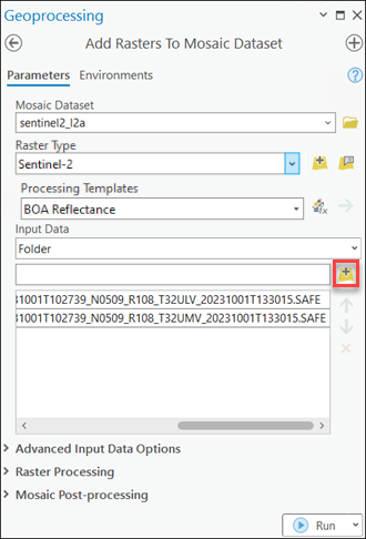 Add Rasters To Mosaic Dataset