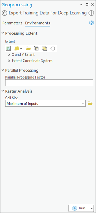 Export Training Data For Deep Learning tool environments