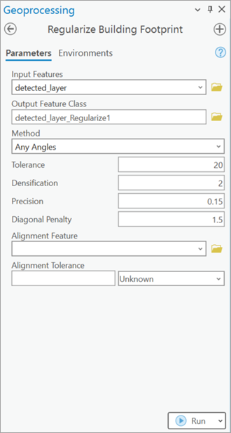 Regularize rectangular agricultural fields parameter