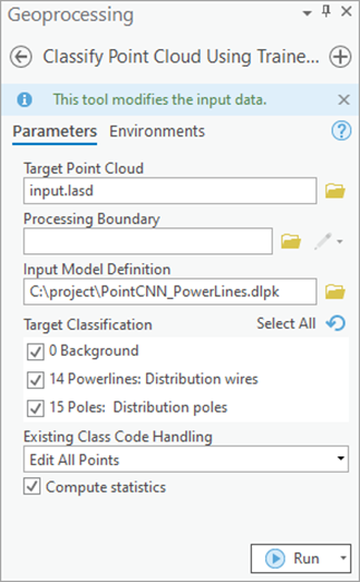 Classify Point Cloud Using Trained Model