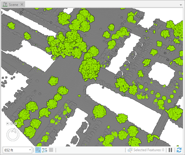 Output point cloud dataset with predicted class codes