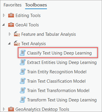 Classify Text Using Deep Learning tool