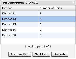 Example details for the connectivity check failure