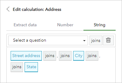 Concatenate string in a calculation