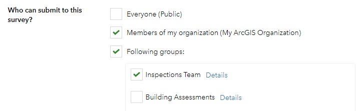 Submitter options on Collaborate tab