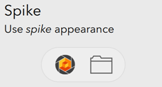 Spike appearance for images