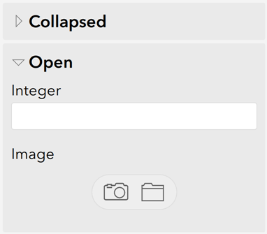 Collapsed group compared to expanded group