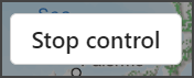 Live Share Stop control message