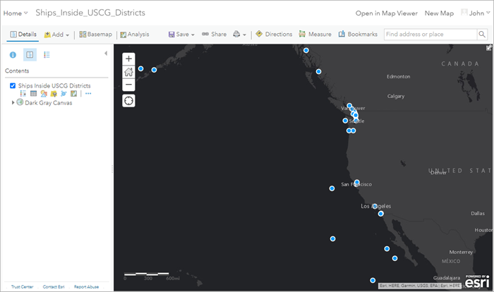 Feature layer in web map