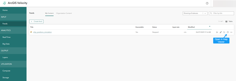 Open in Map Viewer button