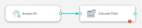 Amazon S3 data source connected to the Calculate Field tool