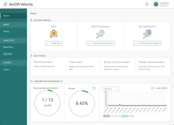 Create A Feed—ArcGIS Velocity | Documentation