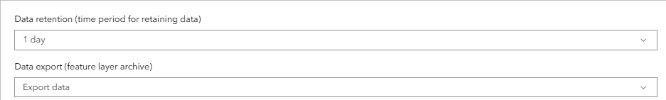 Data retention options for output feature layers