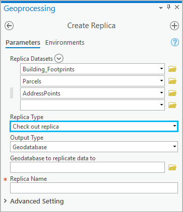 Tipo de réplica Tipo de réplica