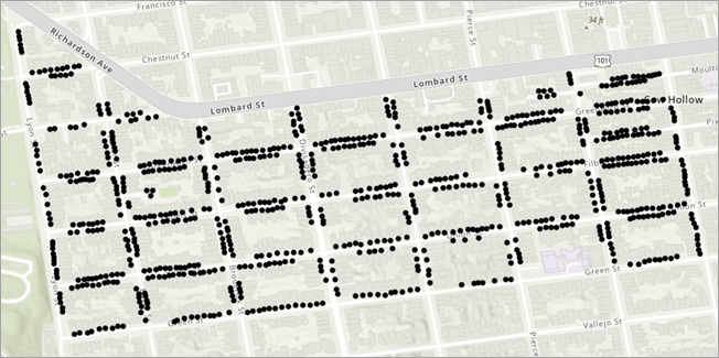 Casas agregadas a la subcapa de paradas