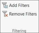 Agregue o elimine filtros en la subcapa principal y las relacionadas.