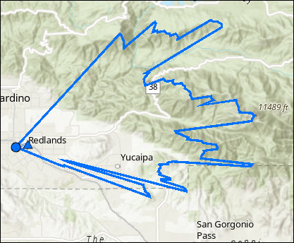 Huella del fotograma de vídeo influenciada por la topografía