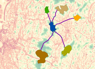 Mapa de rutas para cada destino de regreso al origen