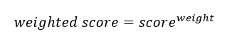 Ponderación multiplicativa