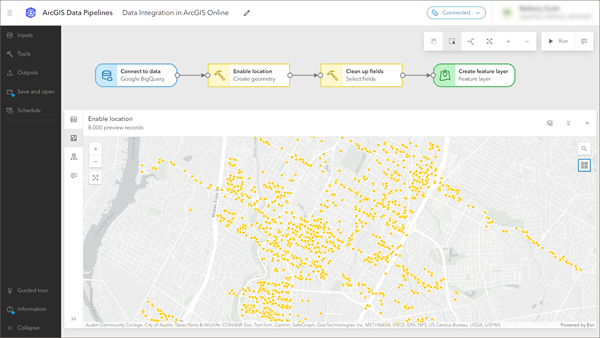 Editor de canalizaciones de datos