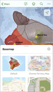 Mapa con el mapa base Océanos
