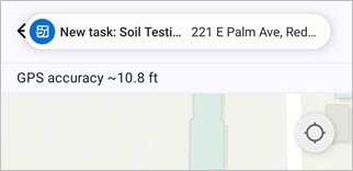 Captura de pantalla con una notificación de tarea. Captura de pantalla con una notificación de tarea.