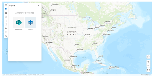 Configuración y mapa base predeterminados