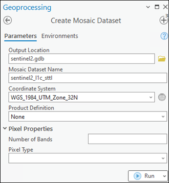 Crear dataset de mosaico
