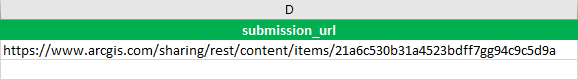 Dirección URL de envío en el formulario de Survey123