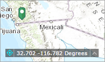 Visualizar las coordenadas seleccionadas