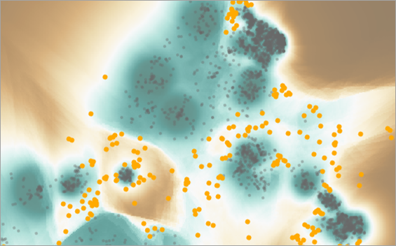 Surface raster en sortie