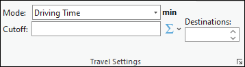 Section Travel Settings (Paramètres de déplacement)